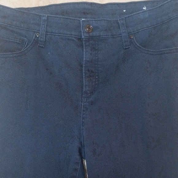 Chico's Denim - Chico's Navy With Splashs Of Black Jeans